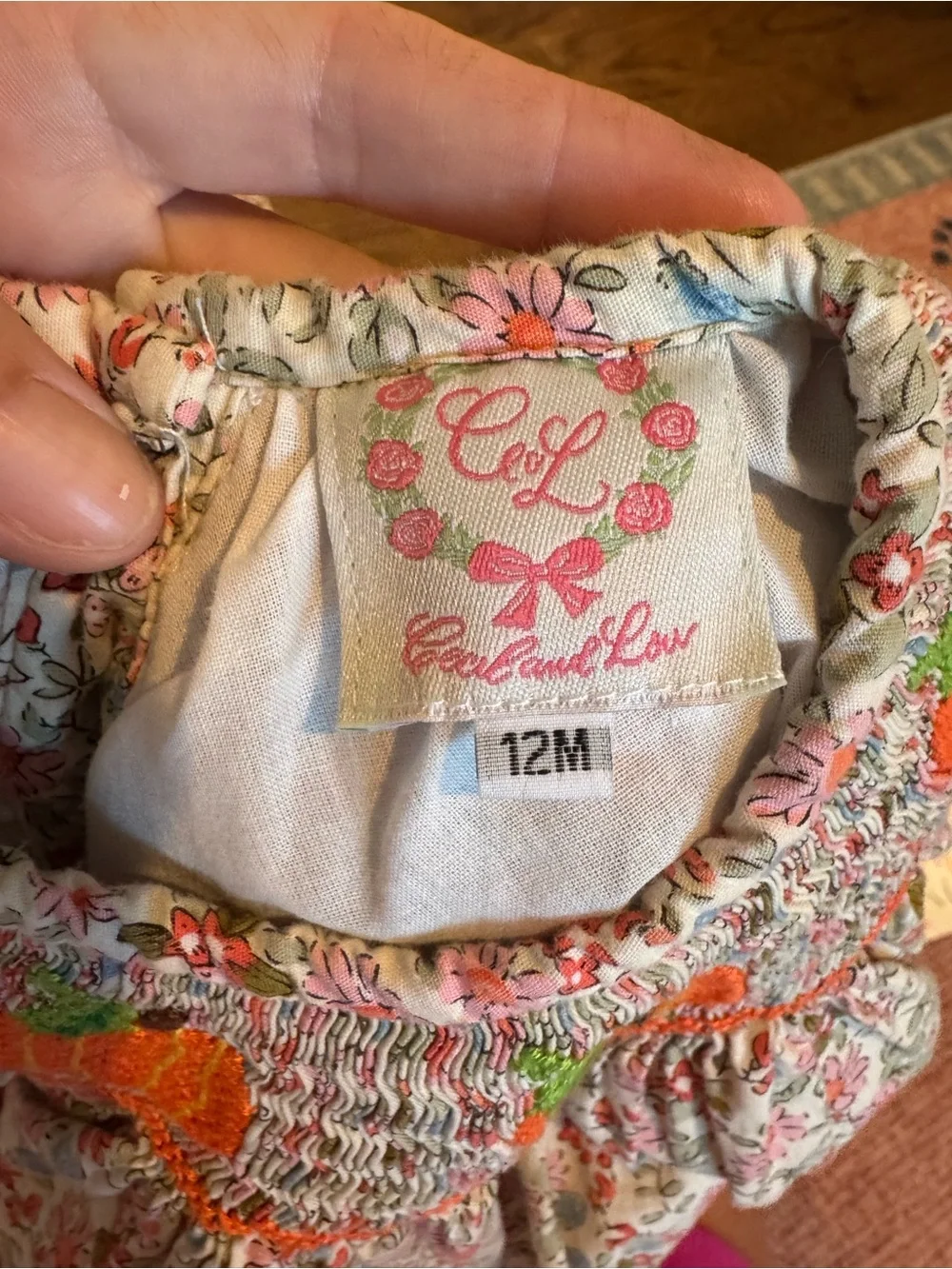 Cecil and Lou Smocked bloomer set